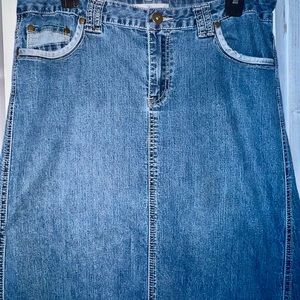C Denim Long Skirt Size 12